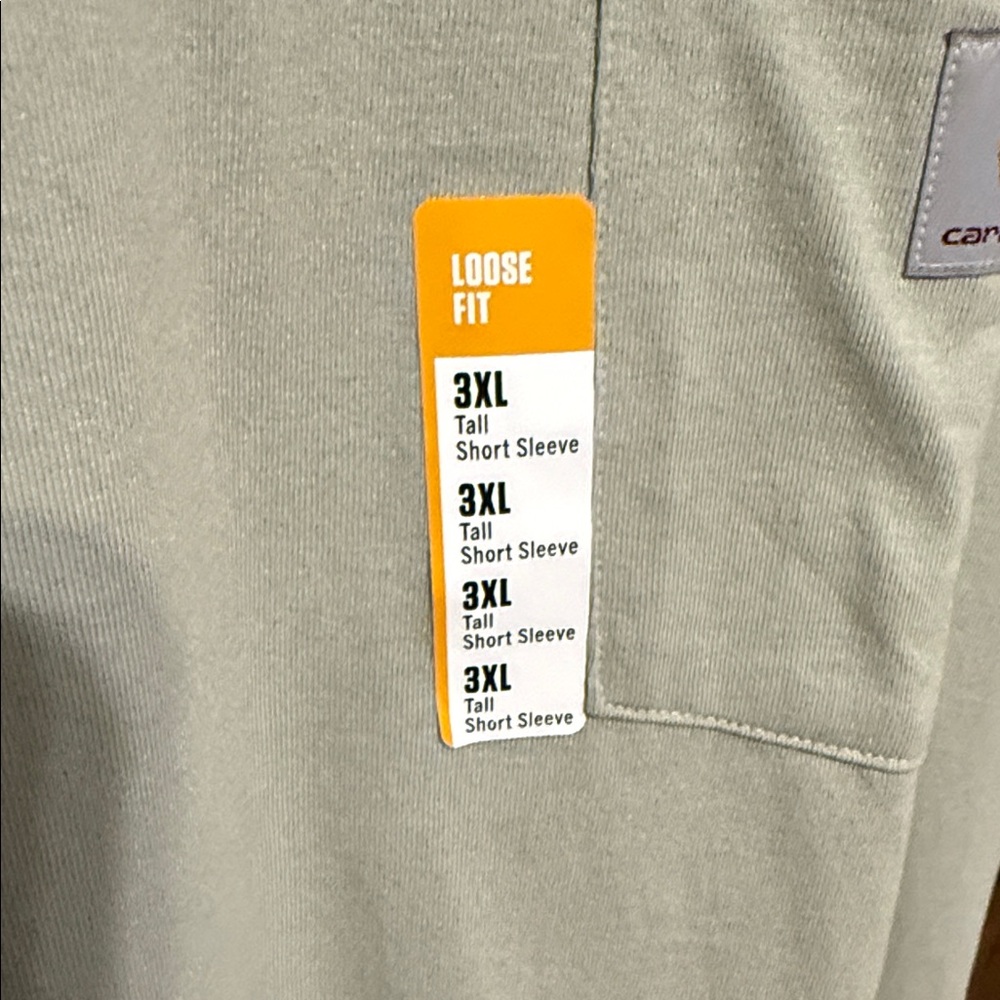 Carhartt Men's Light Tan Pocket Tee - Picture 3 of 3